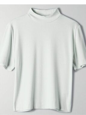 Aritzia Barton Gonzalo T-shirt mock neck fitted